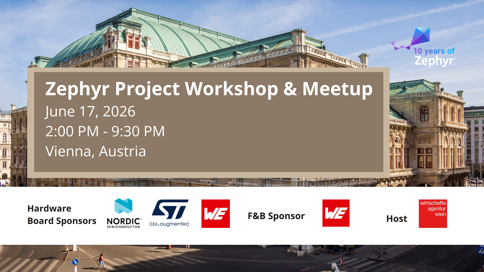 Zephyr project meetup - Vienna, Austria (June 17, 2026)