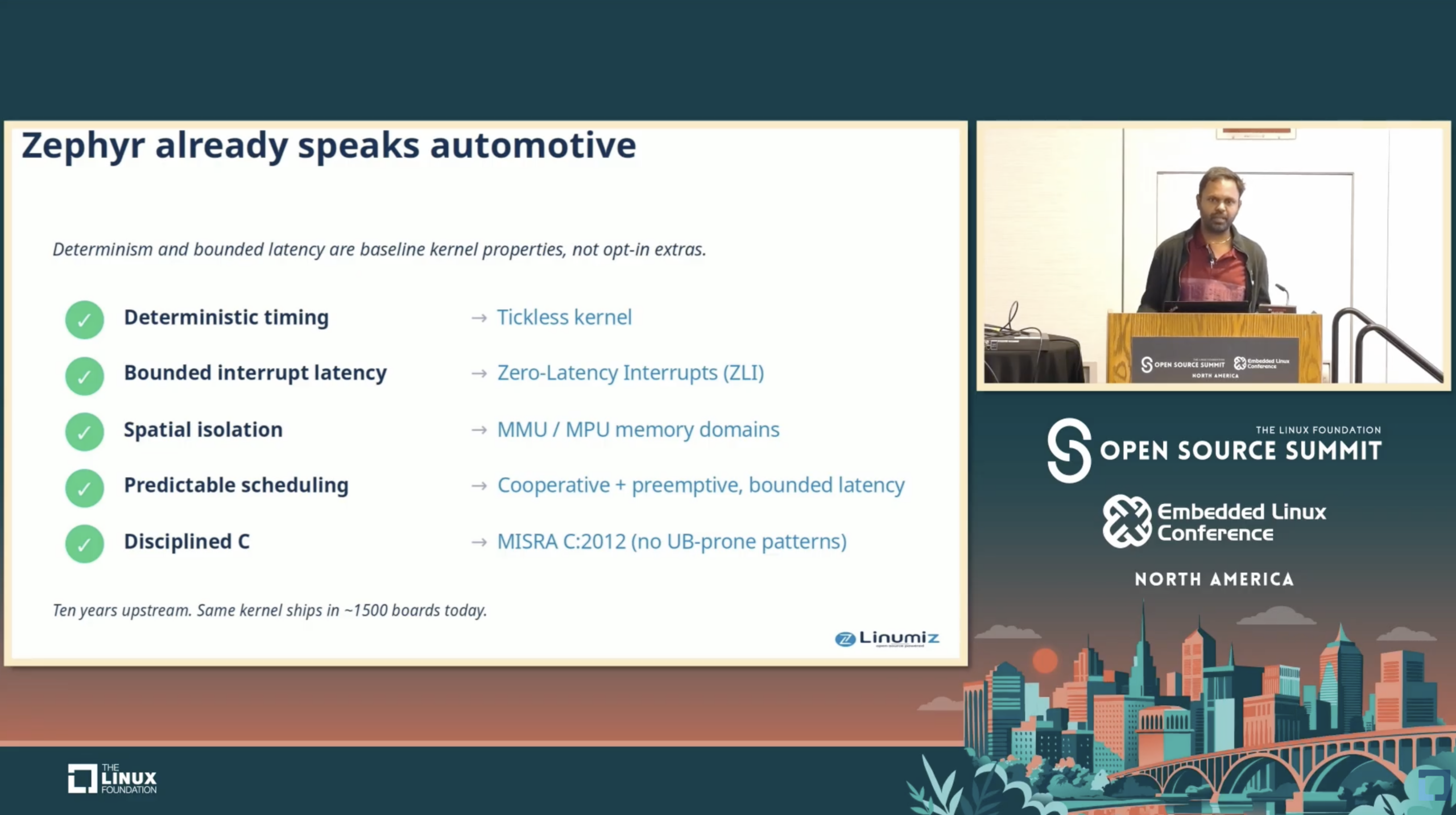 Turning the Ignition on Safety: Zephyr RTOS in Automotive Compliance - Saravanan Sekar, Linumiz